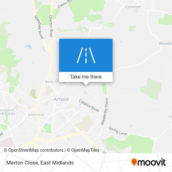 Merton Close map