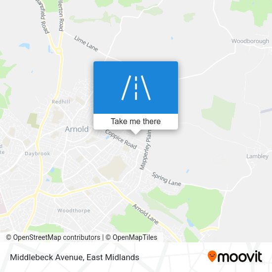 Middlebeck Avenue map