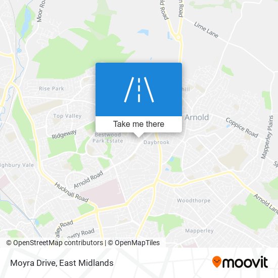 Moyra Drive map