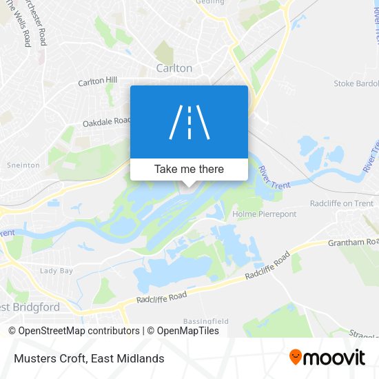 Musters Croft map