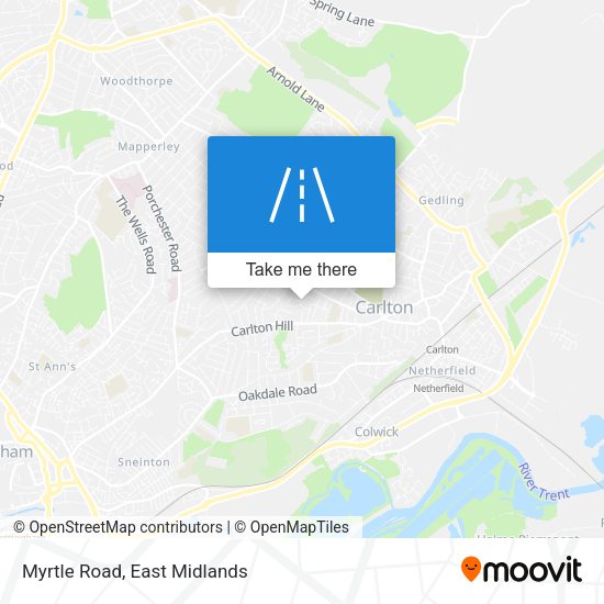 Myrtle Road map
