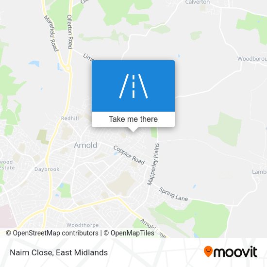 Nairn Close map