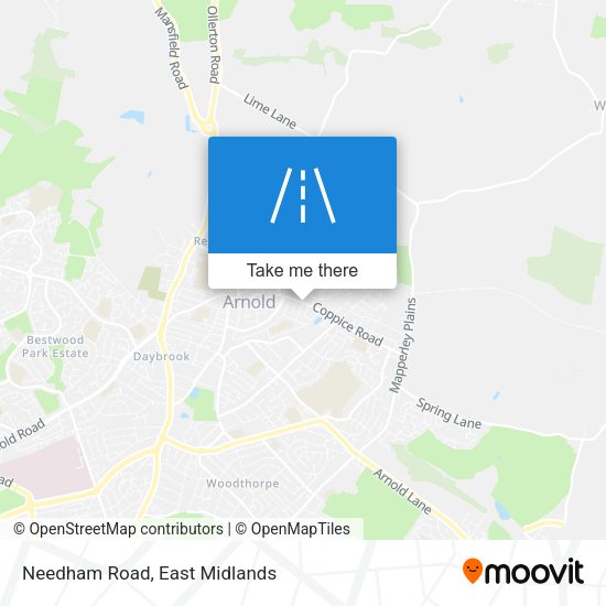 Needham Road map