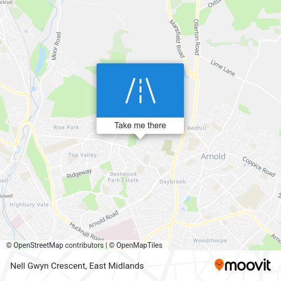 Nell Gwyn Crescent map