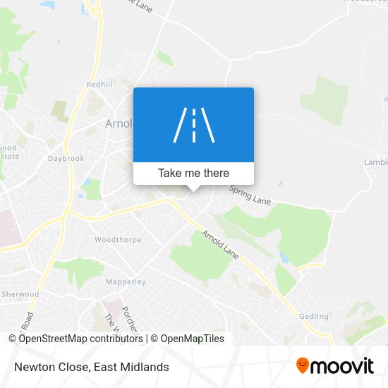 Newton Close map
