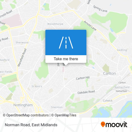 Norman Road map