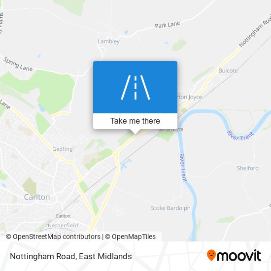 Nottingham Road map