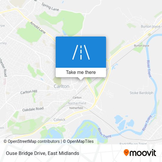 Ouse Bridge Drive map