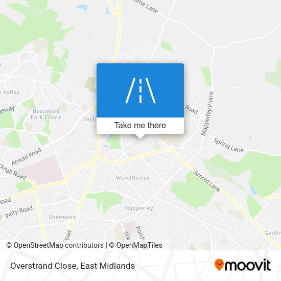 Overstrand Close map