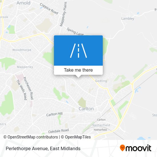 Perlethorpe Avenue map