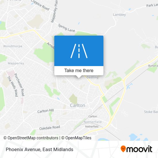Phoenix Avenue map