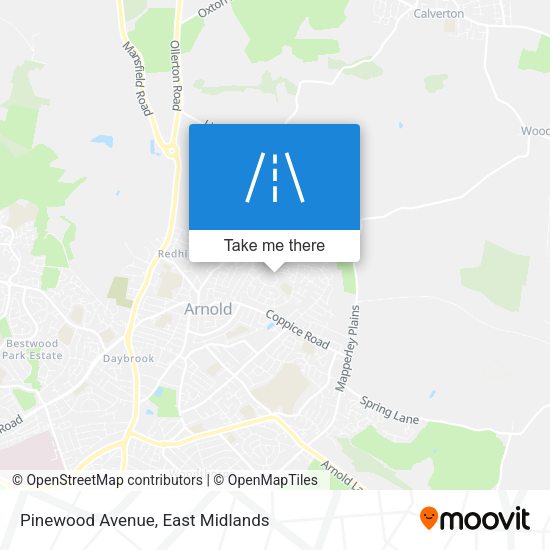 Pinewood Avenue map