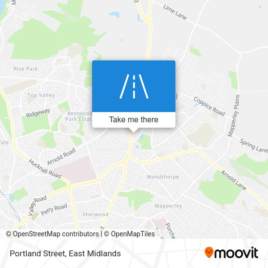 Portland Street map
