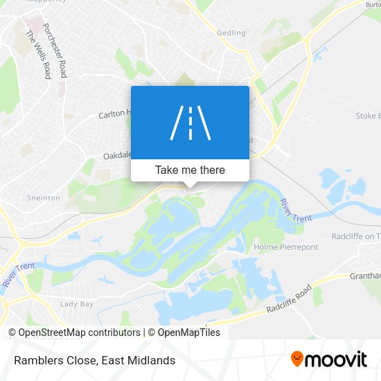 Ramblers Close map
