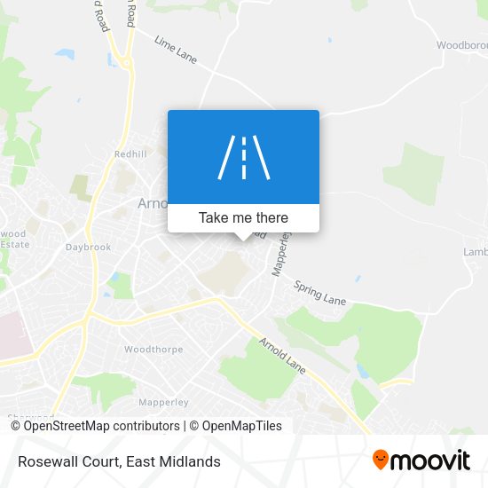 Rosewall Court map