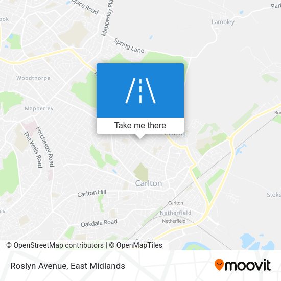 Roslyn Avenue map