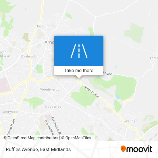 Ruffles Avenue map