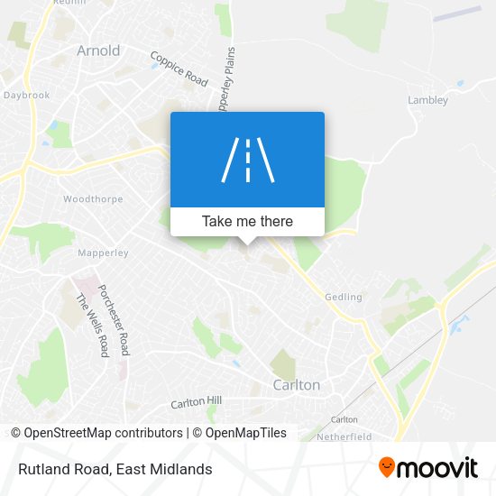 Rutland Road map