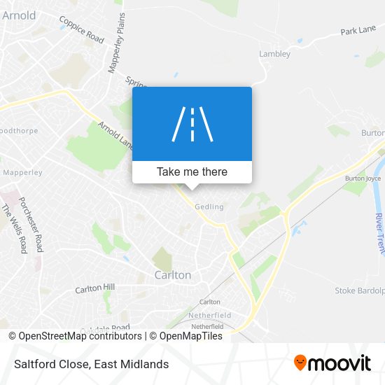 Saltford Close map