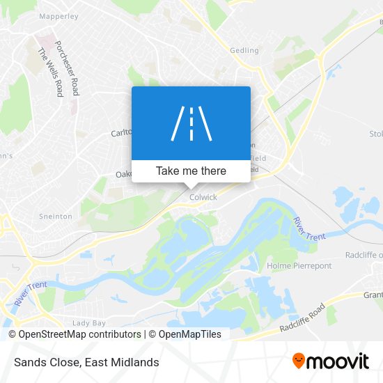Sands Close map