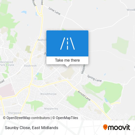 Saunby Close map