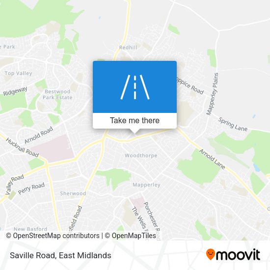 Saville Road map