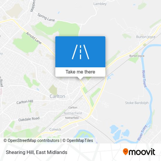 Shearing Hill map