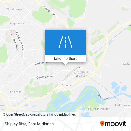 Shipley Rise map