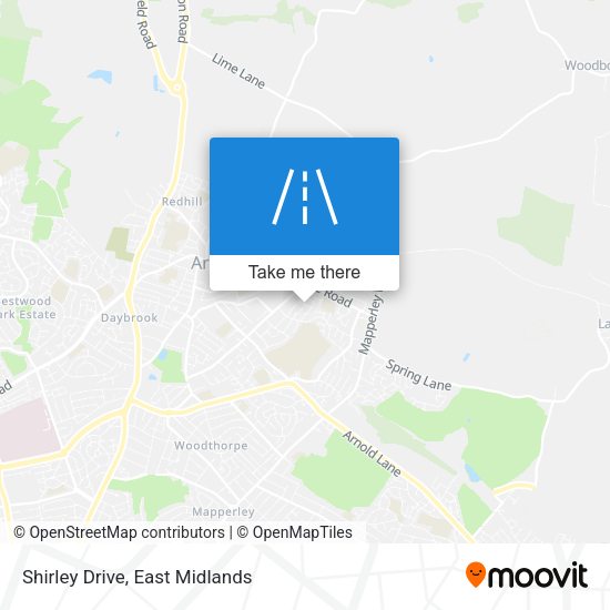 Shirley Drive map