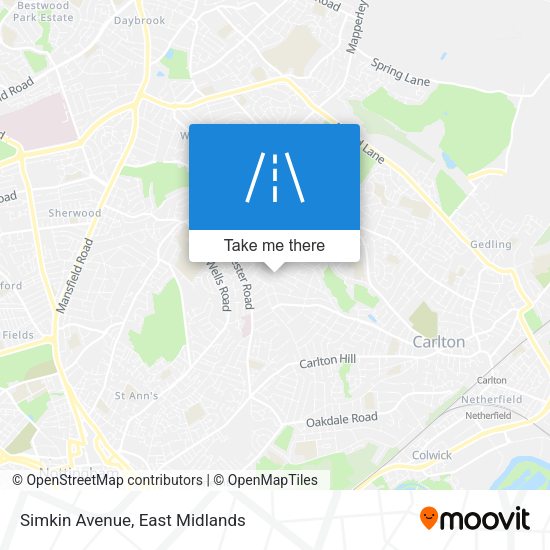 Simkin Avenue map