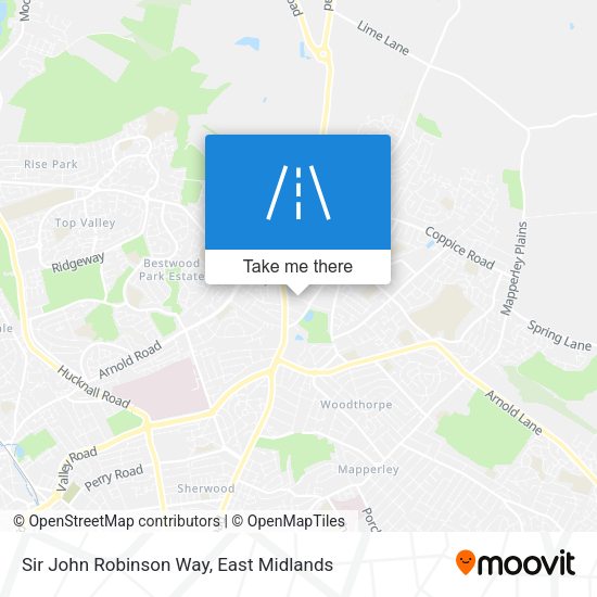 Sir John Robinson Way map