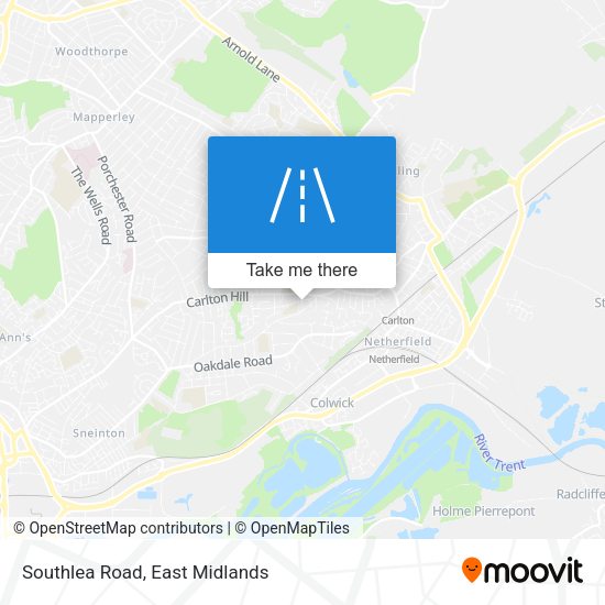 Southlea Road map