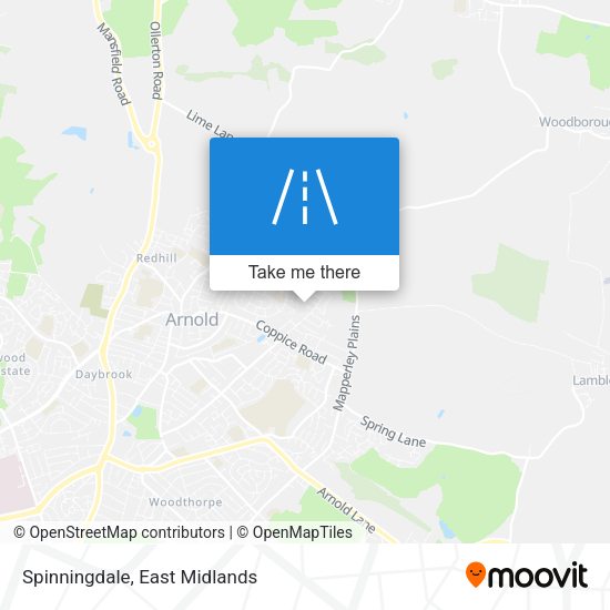 Spinningdale map