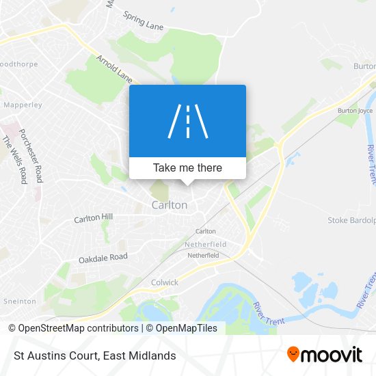 St Austins Court map
