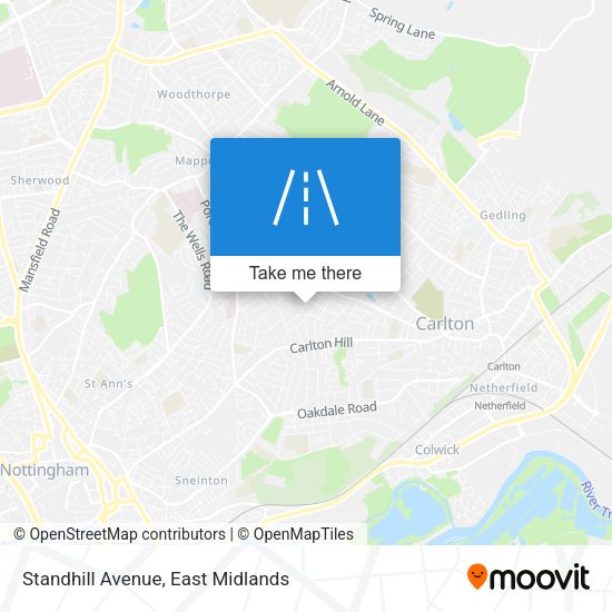 Standhill Avenue map