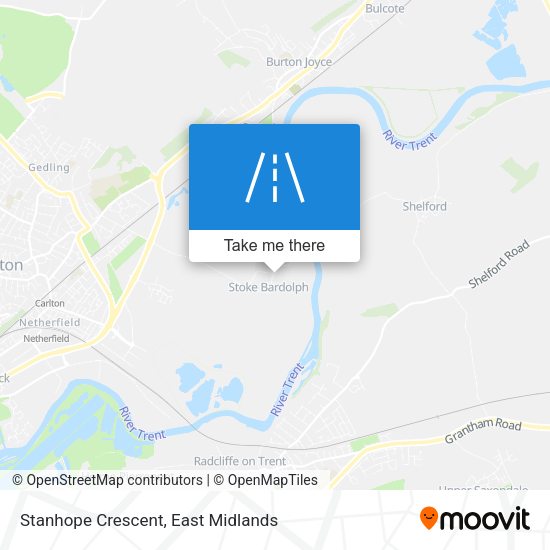 Stanhope Crescent map