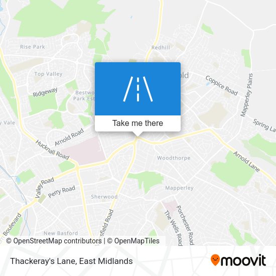 Thackeray's Lane map