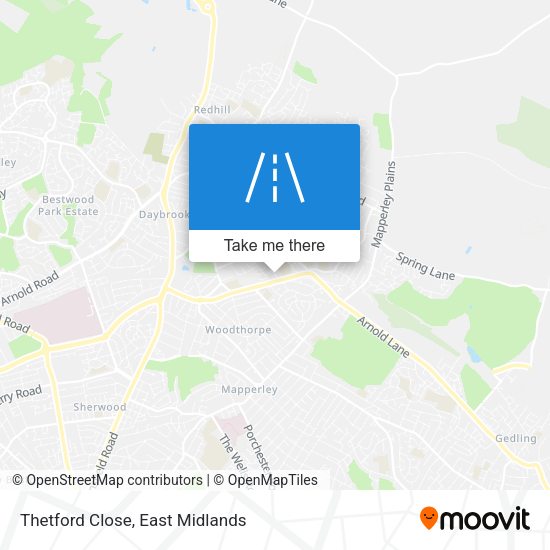 Thetford Close map