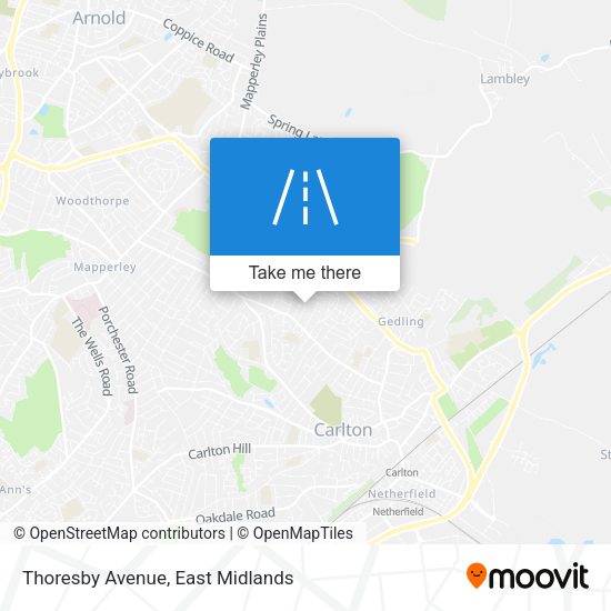 Thoresby Avenue map