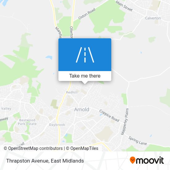 Thrapston Avenue map