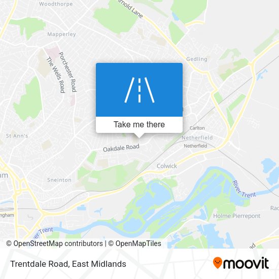 Trentdale Road map