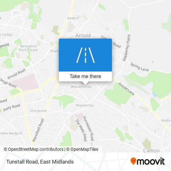 Tunstall Road map