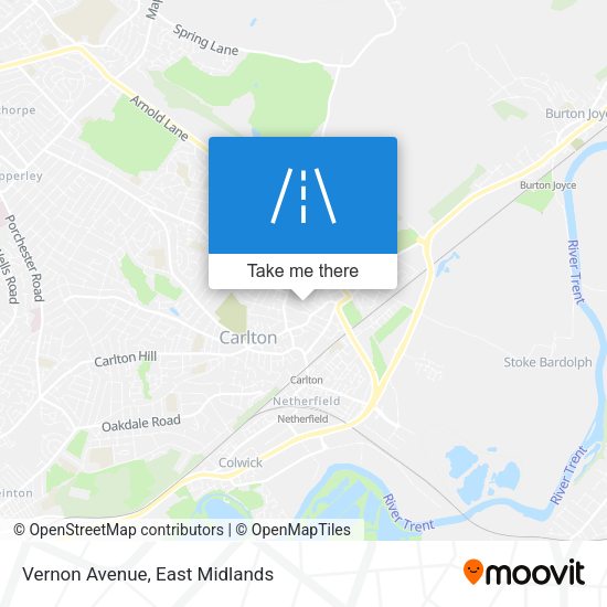 Vernon Avenue map
