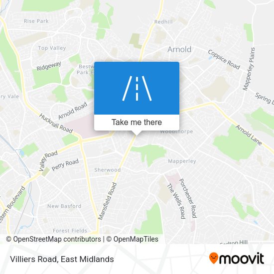 Villiers Road map