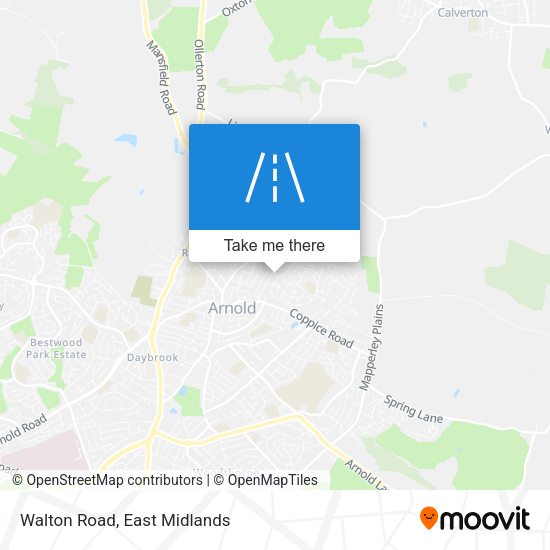 Walton Road map