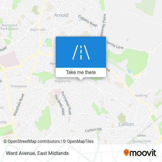 Ward Avenue map