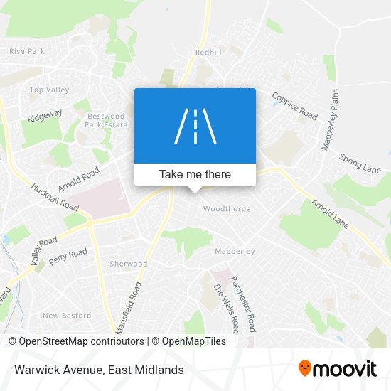 Warwick Avenue map