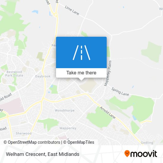 Welham Crescent map