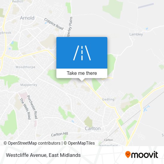 Westcliffe Avenue map