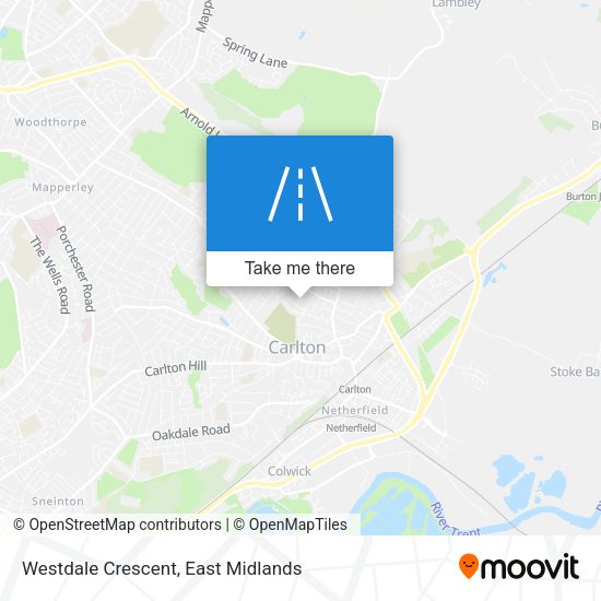Westdale Crescent map